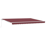 Manual Retractable Awning Burgundy 450x300 cm 3215224