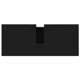 Bathroom Cabinet Black 80x33x60 cm Engineered Wood 831653