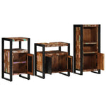 Bathroom Furniture Set 3 pcs Multicolour Solid Reclaimed Wood 3305615