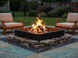 Fire Pit Ring Black 90 x 90 x 25 cm Steel 8012630