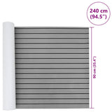 Boat Mat Striped Light Grey with Black 240 x 90 x 0.5 cm EVA 42008461