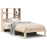 Bookcase Bed without Mattress 90x190 cm Single Solid Wood Pine 3322548