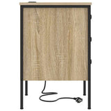 Bedside Cabinet with Drawer 2 pcs Sonoma Oak 42 x 41 x 61 cm 859483