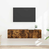 TV Wall Cabinet Wall-mounted 2 pcs Smoked Oak 60 x 31 x 29.5 cm 892200