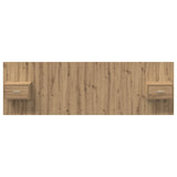 Headboard with Cabinet 3 pcs Artisan Oak Engineered Wood 3415969