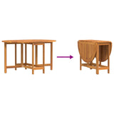 Garden Table Folding Brown 110 x 60 x 72 cm Solid Acacia Wood 4103887
