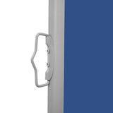 Patio Retractable Side Awning 140x1200 cm Blue 313391