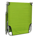Sun Lounger Apple Green Polyester One Size Foldable Sun Lounger 41480