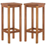 Garden Bar Set Wooden Brown Solid Acacia wood Standard Footrest 3116022