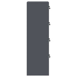 File Cabinet Anthracite 45.5 x 42 x 139 cm Cold-Rolled Steel 891624