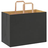Paper Bags 250 pcs with Handles Black 32x17x25 cm 4101873