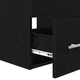 Bathroom Furniture Set 2 pcs Black Oak Engineered Wood 3393508