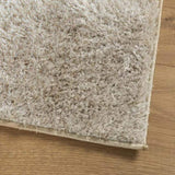 Rug ISTAN High Pile Shiny Look Beige 100x200 cm 375651