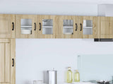 Wall Glass Cabinet PORTO Sonoma Oak 60 x 31 x 40 cm 885319