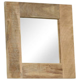 Mirror Solid Mango Wood 50x50 cm 246301