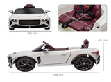 Bentley Bacalar Licensed 12V Kids Electric Car, with Remote Control, White T3398P348390