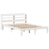 Bed Frame with Headboard without Mattress White 140x200 cm 3306789
