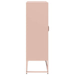 ZNTS Highboard Pink 68x39x123 cm Steel 853357