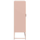 ZNTS Highboard Pink 68x39x123 cm Steel 853357