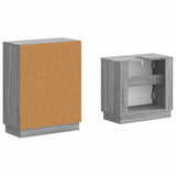 2 Piece Bathroom Cabinet Set HOORN Grey Sonoma Engineered Wood 3417636