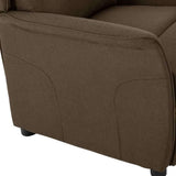 Recliner Chair Brown 66.5 x 94 x 101.5 cm Polyester 340156