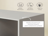 Open Wardrobe on Wheels, Bedroom Wardrobe with Clothes Hanging Rail, 3 Storage Shelves, Mobile T3398P328093