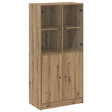 Highboard with Doors Artisian Oak 68x37x142 cm Engineered Wood 3318723