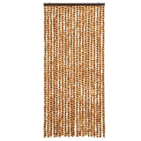 Fly Curtain Ochre and White 90x200 cm Chenille 377400