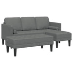 Sofa Set 2 pcs Dark grey 173 x 131 x 67 cm Fabric 3329253