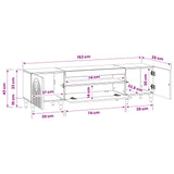 LED TV Cabinet Smoked Oak Engineered Wood 896250