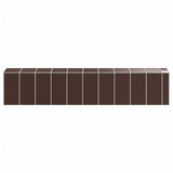 Garden Shed Brown 191x895x198 cm Galvanised Steel 3188273
