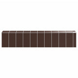 Garden Shed Brown 191x895x198 cm Galvanised Steel 3188273