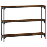 Console Table Smoked Oak 100x22.5x75 cm Engineered Wood 834027