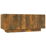 3 Piece TV Cabinet Set with LED Lights Smoked Oak Engineered Wood 3120173