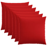 Cushion Cover 6 pcs HEERLEN Red 80 x 80 cm Fabric 913520