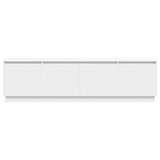 TV Cabinet with LED White 180 x 38 x 49 cm Engineered Wood 3376144