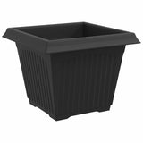 Plant Pots 6 pcs Black 28.5 x 28.5 x 22 cm Plastic 3403300