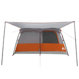Family Tent with Roof Grey and Orange 420 x 305 x 200 cm 42028499