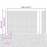 Fence and Post Green 1.2 x 10 m Steel 3336450