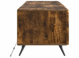 LED TV Cabinet Smoked Oak Engineered Wood 897570