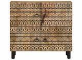 Sideboard 60x33.5x75 cm Solid Rough Wood Mango 4018654