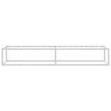 Bed Frame without Mattress White 90x200 cm Metal 4017422