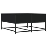 ZNTS Coffee Table Black 80x80x40 cm Engineered Wood 835354