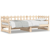 Pull-out Day Bed without Mattress 2x cm Solid Wood 840388