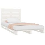 Bed Frame without Mattress White 90x200 cm Solid Wood Pine 3120118