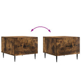 Coffee Table Smoked Oak 49 x 50 x 40 cm Engineered Wood 894970