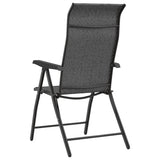 Folding Garden Chairs 2 pcs Grey Poly Rattan 4007140