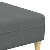 Fabric Sofa with Cushion 3 pcs Dark Grey 208 cm Fabric 3335163