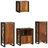 Bathroom Furniture Set 4 pcs Multicolour Solid Reclaimed Wood 3305643