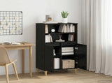 Highboard Black Oak 60 x 36 x 110 cm Engineered Wood 8014920